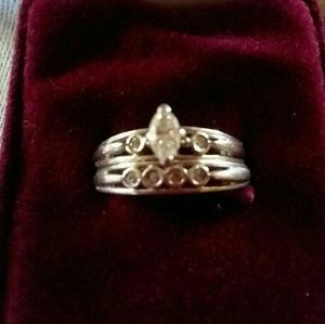 Diamond wedding set
